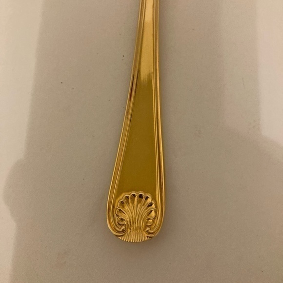 Sheffield England Gold Plated Spoon Fork Salad Servers‎ - Picture 2 of 3